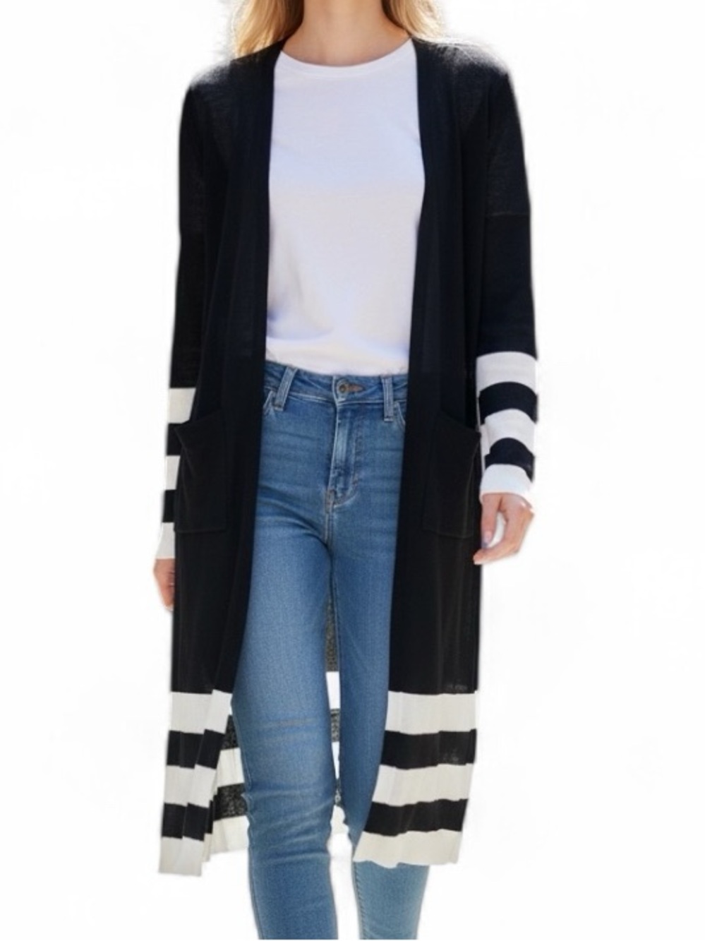 Bloomchic Open Front Cardigan